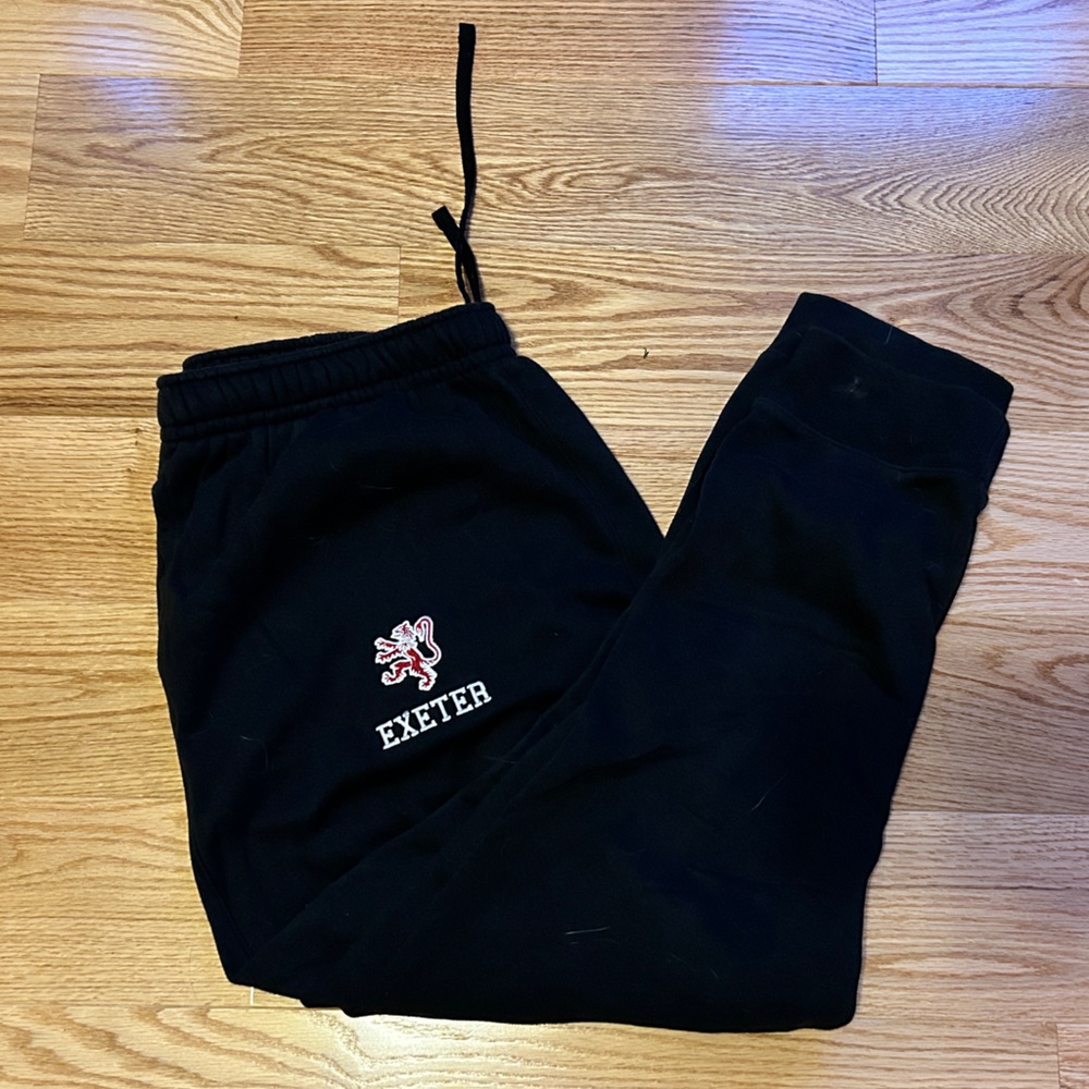 Nike Men’s XXL Black Sweatpants with Phillips Exeter Academy Embroidered…